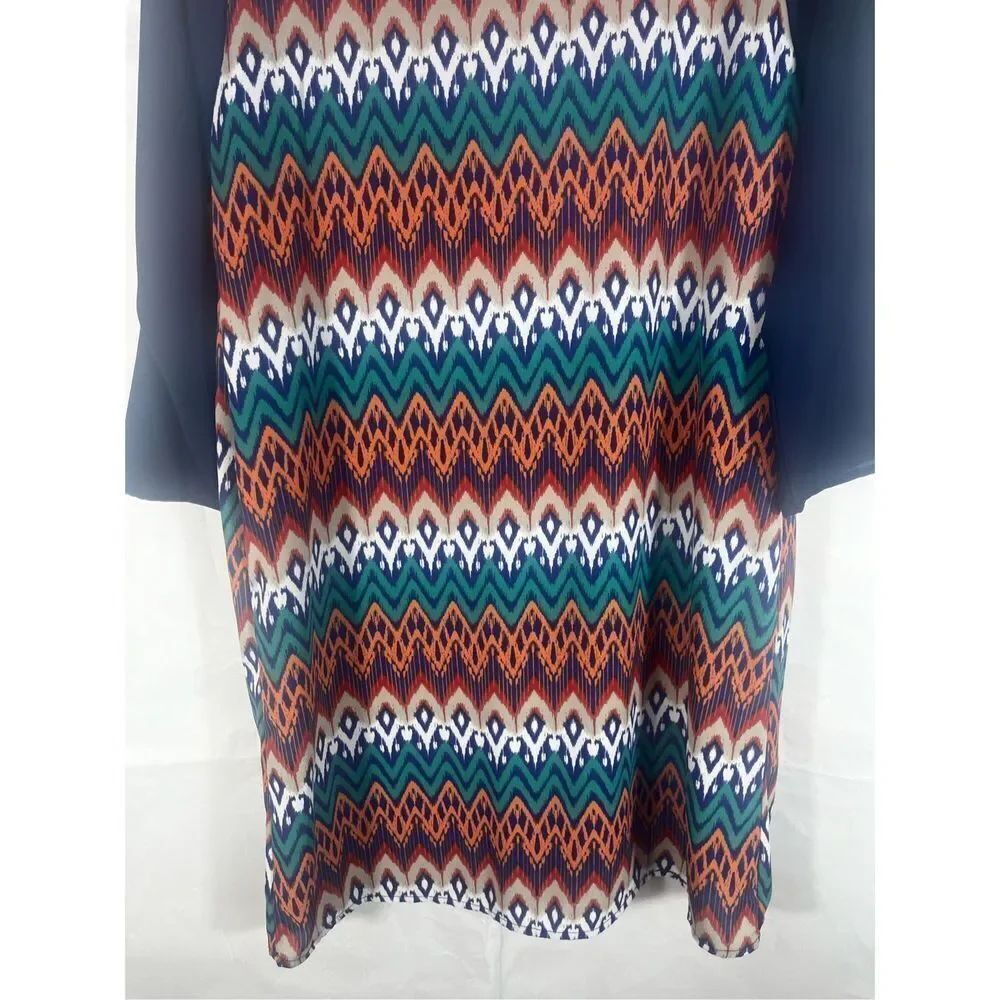 Everly Chevron print dress - Picture 3 of 6